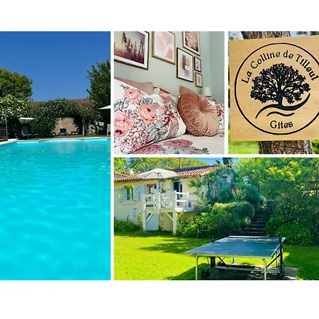 La Colline De Tilleul - Les Deux Puits - Cosy With Swimming Pool Near Aubeterre