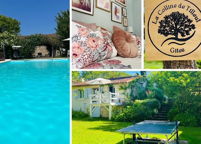 La Colline De Tilleul - Les Deux Puits - Cosy With Swimming Pool Near Aubeterre